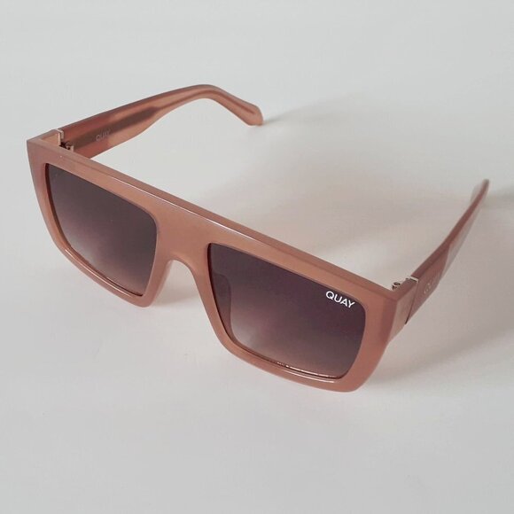 NWOT Quay semi-opaque milky caramel & brown lens sunglasses - Picture 7 of 13